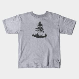 Pine Tree Gift, Trees, Camping, Hiking, Nature lovers - Dark Version Kids T-Shirt
